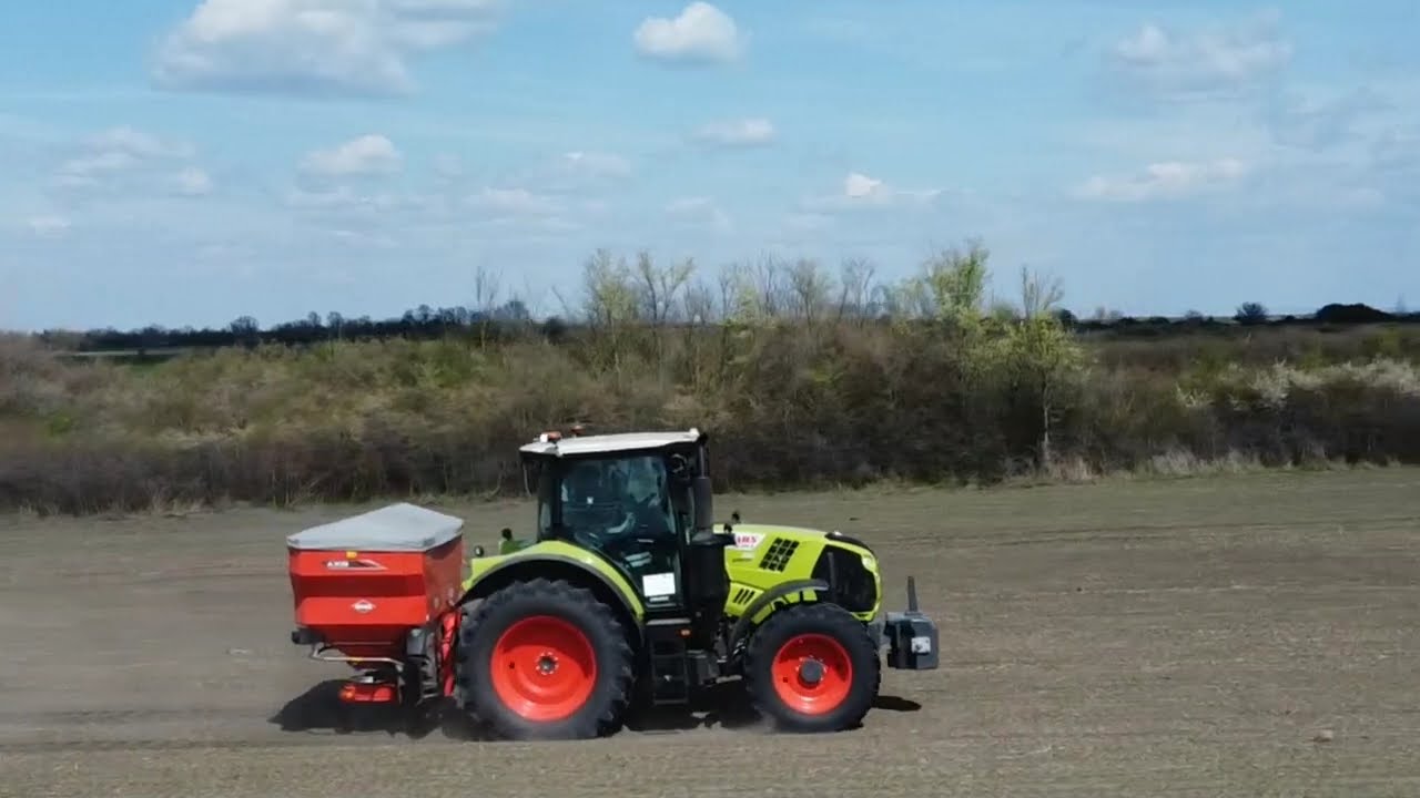 Claas akcióban: Műtrágyaszórás 2026 | Claas bacanje veštačkog đubriva | Fertilizer Spreading
