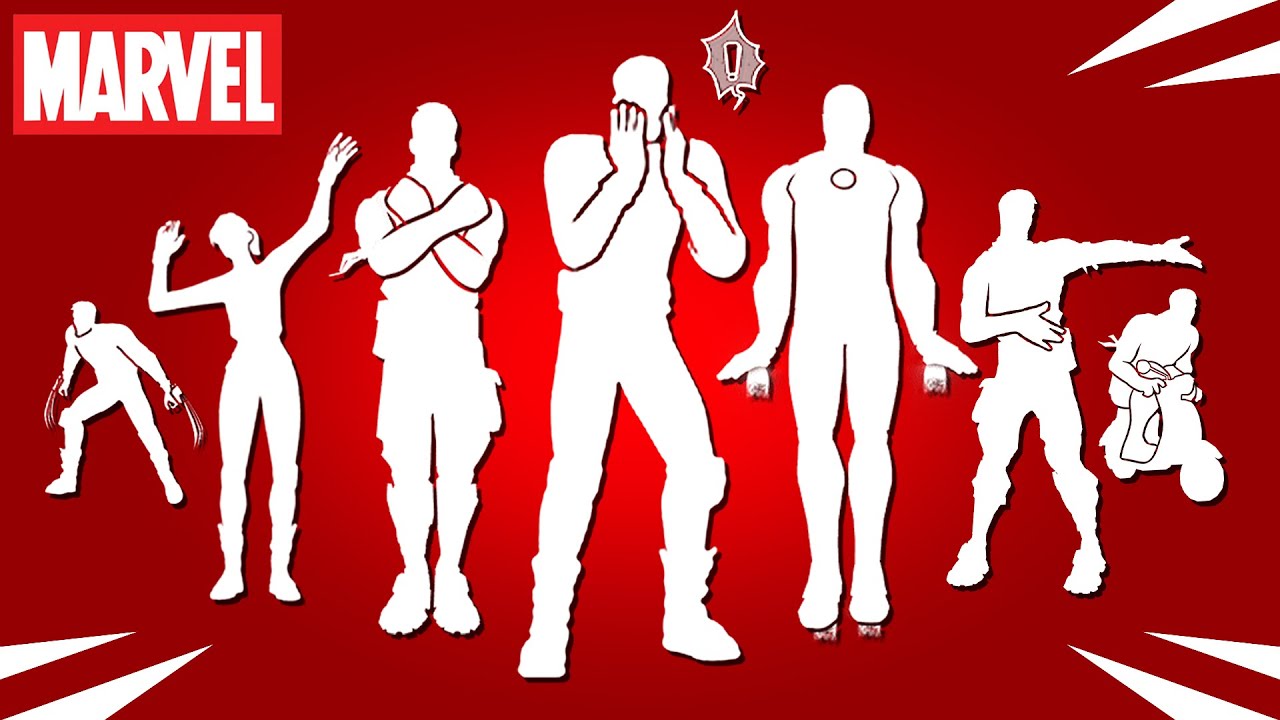ALL 41 MARVEL DANCES & EMOTES IN FORTNITE (Deadpool & Wolverine)