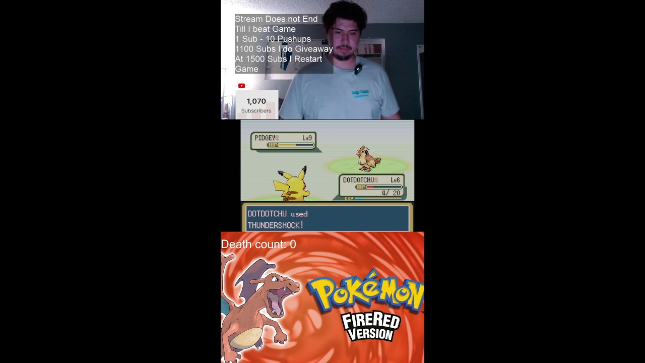 Stream Ends When I Beat Pokemon Fire Red + Giveaway