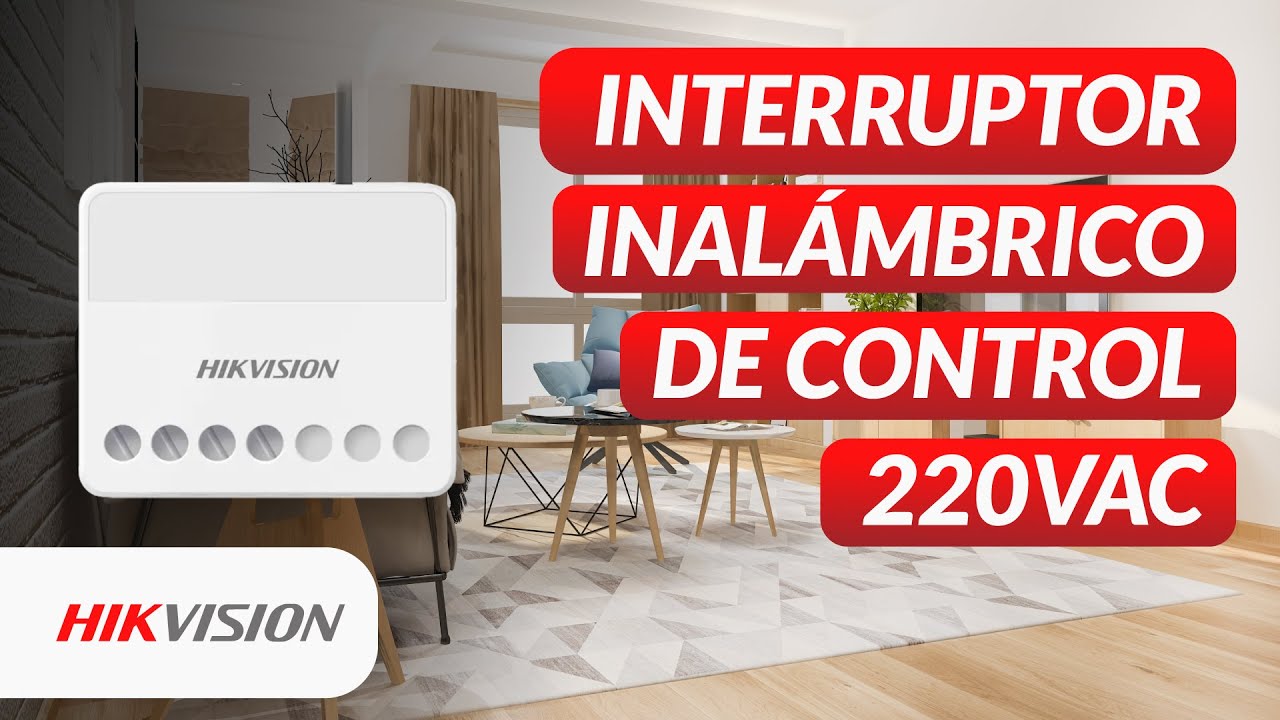 Interruptor Inalámbrico de Control 220VAC (Modelo: HK-DS-PM1-01H-WB) Hikvision