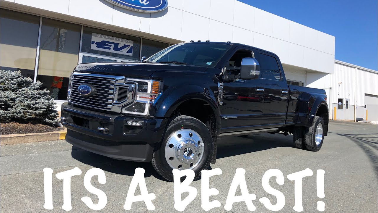 TAKING DELIVERY OF THE 2021 F450 PLATINUM IN ANTIMATTER BLUE & FIRST DRIVE