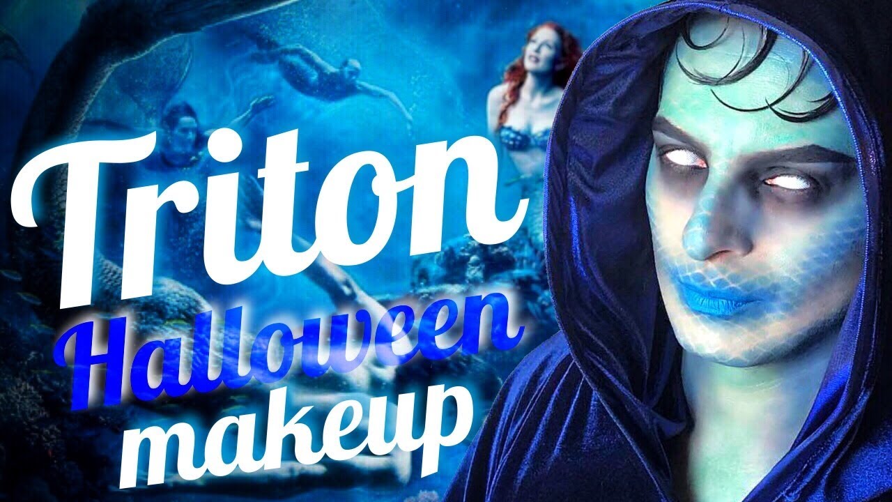 TRITON HALLOWEEN MAKEUP TUTORIAL 🧜🏼‍♂️ A enVIADA de Poseidon - Ep. 029