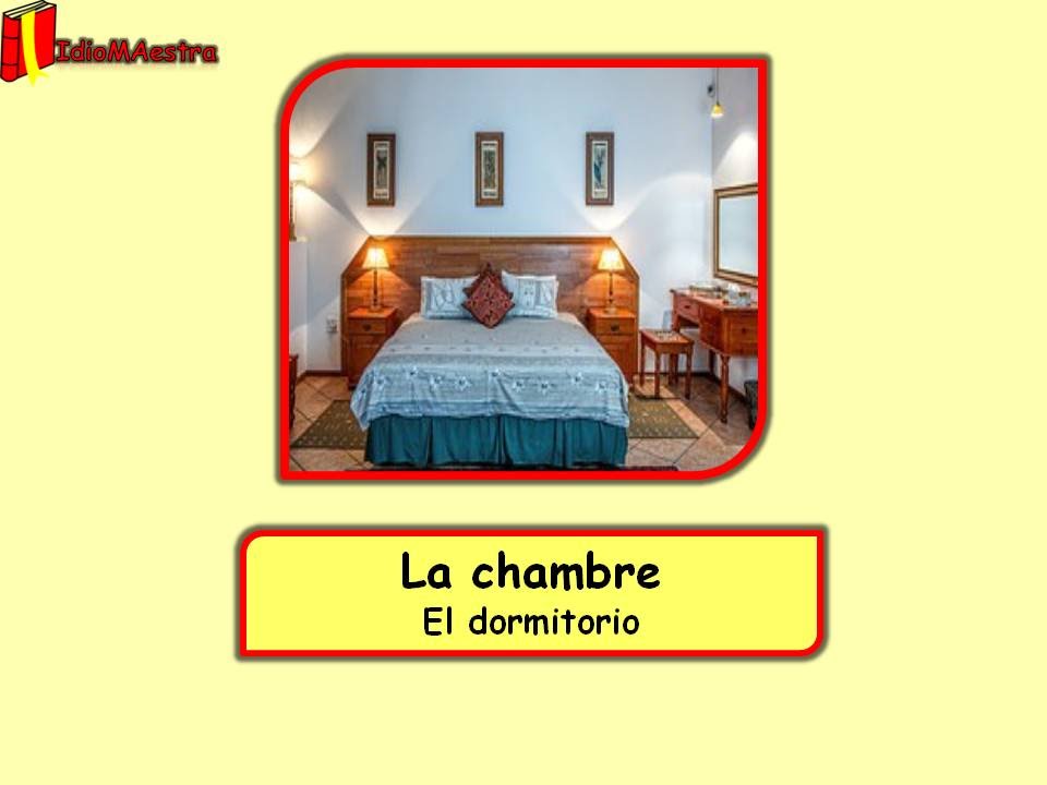 vocabulario francés : el dormitorio