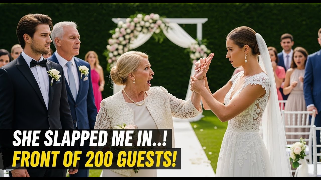 Groom’s Mother Slaps Bride Before Everyone—Her Reply Leaves the Wedding Speechless!