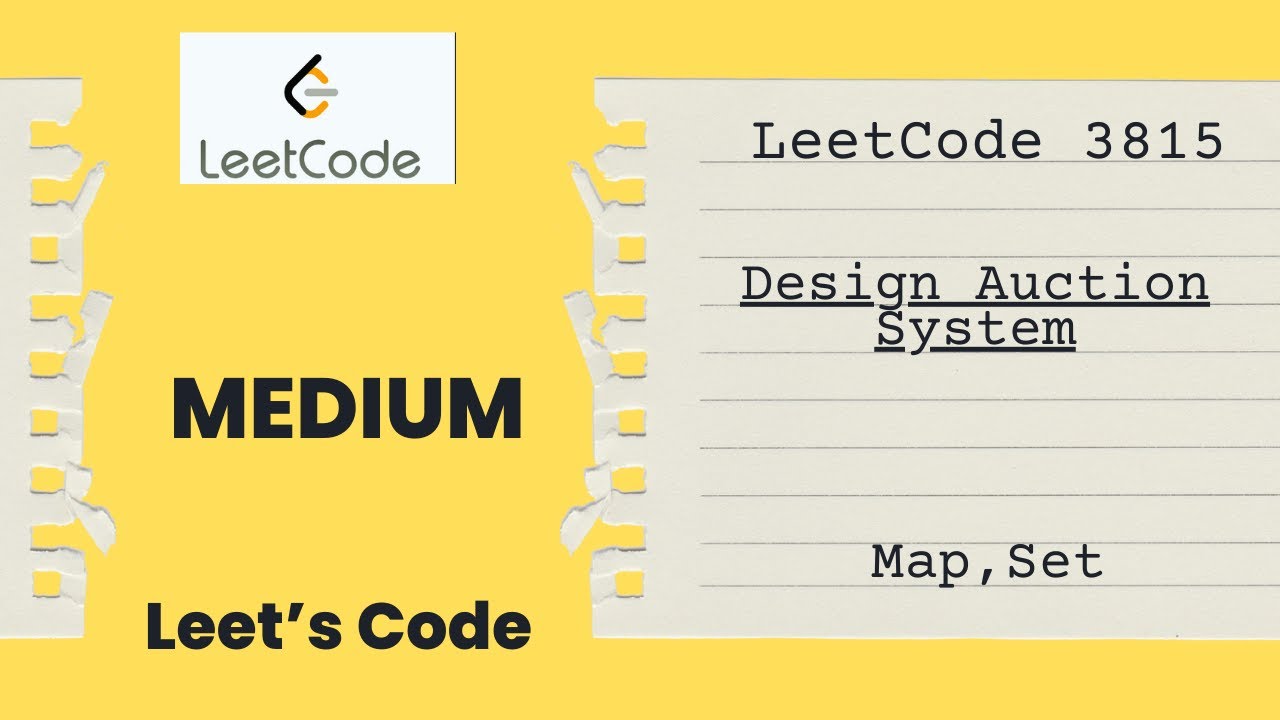 LeetCode 3815. Design Auction System | Map | Set | 2D Map | Medium | Easiest solution idea