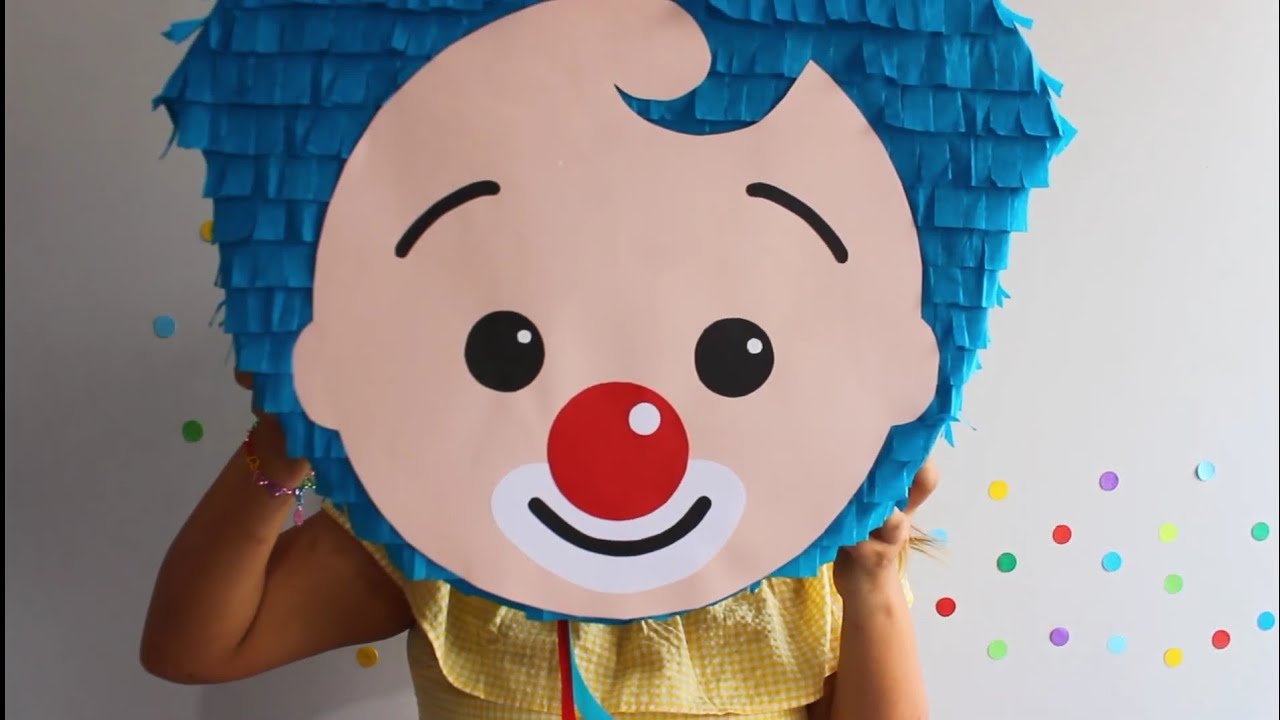 Piñata rostro Plim Plim | Baby Cholita Perú