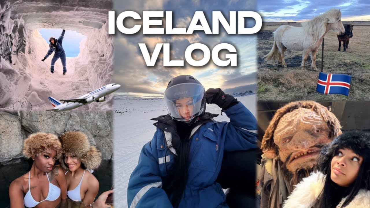 ICELAND VLOG 🇮🇸 | Northern Lights + Snowmobile + Sky lagoon 