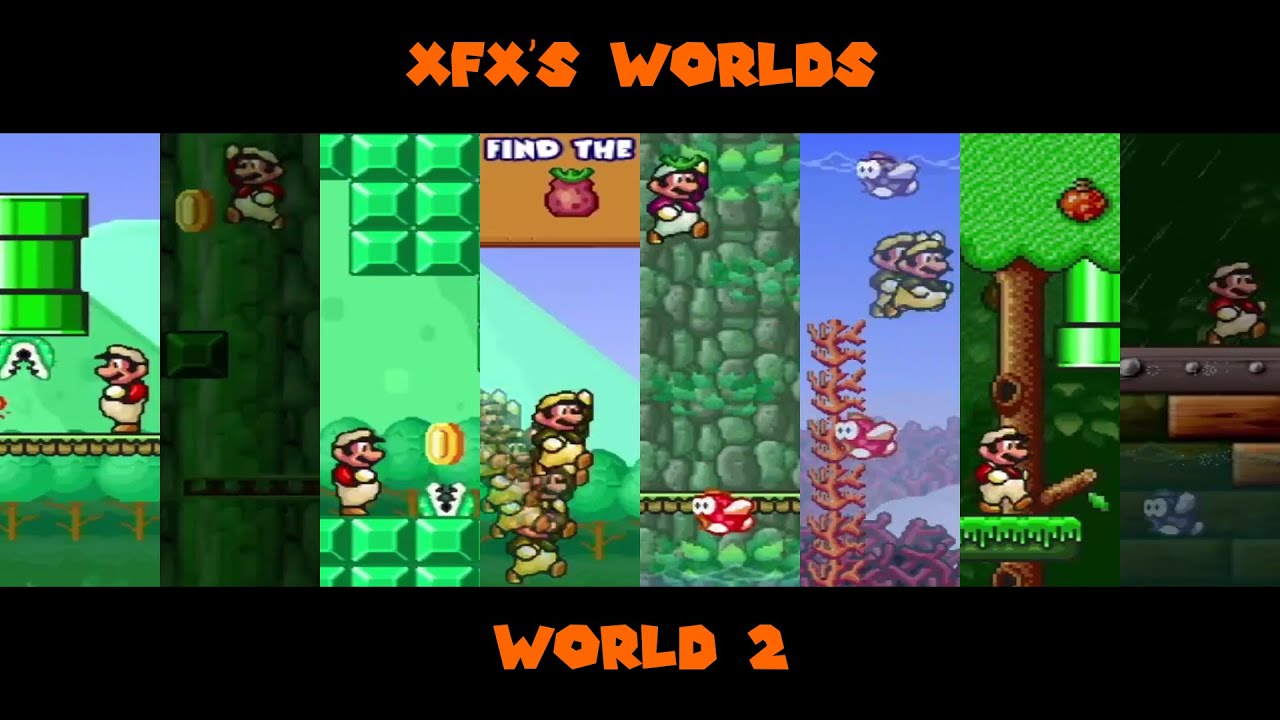 MARIO FOREVER XFX'S WORLDS V.3.0 - WORLD 2 - GAMEPLAY - 1080P