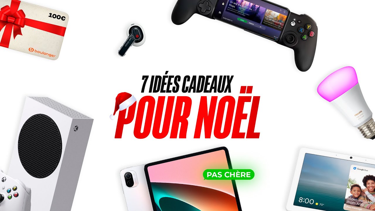 7 ID&Eacute;ES de cadeaux de NOEL TECH et GAMING de derni&egrave;re minute !