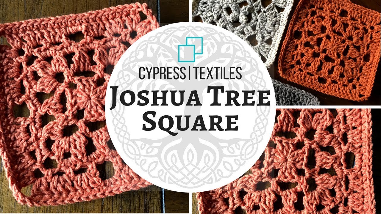 VVCAL 2018 Week 5 Crochet Motif: Joshua Tree Square