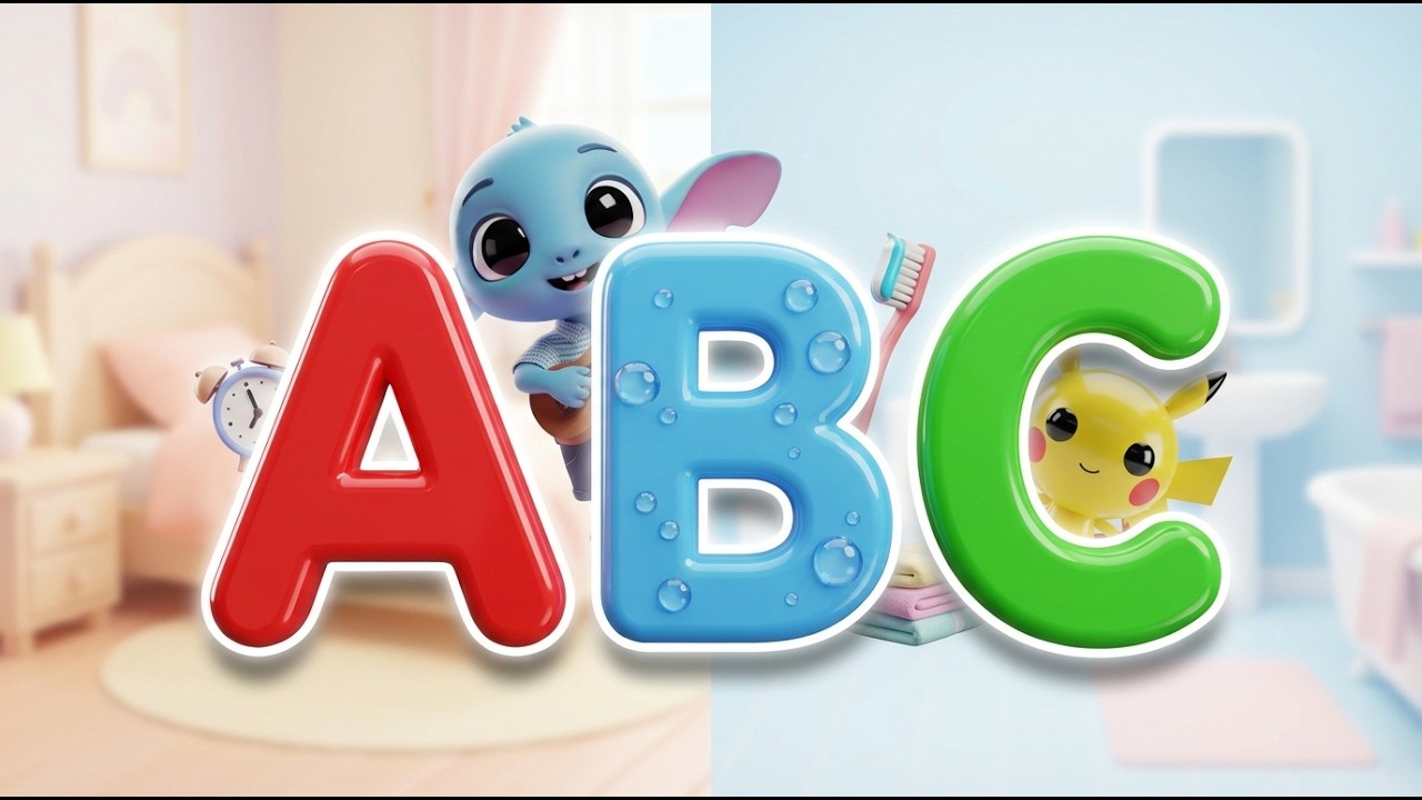 ABC With Daily Routine Song | Learn A to Z Good Habits for Kids | Blue & Yellow | ABC Edu Spark