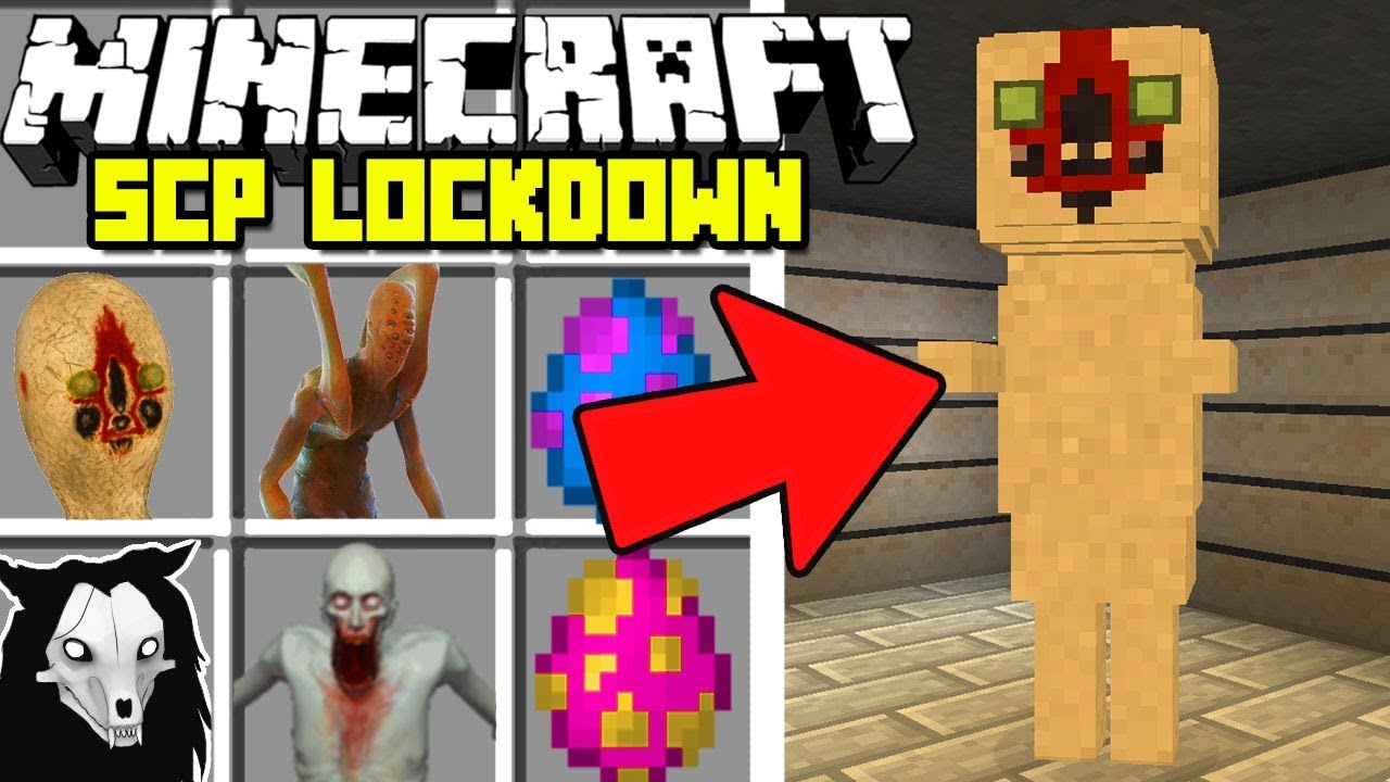 Minecraft SCP : CREEPY CONTAINMENT BREACH MOD! | SCP: Lockdown | Modded Mini-Game