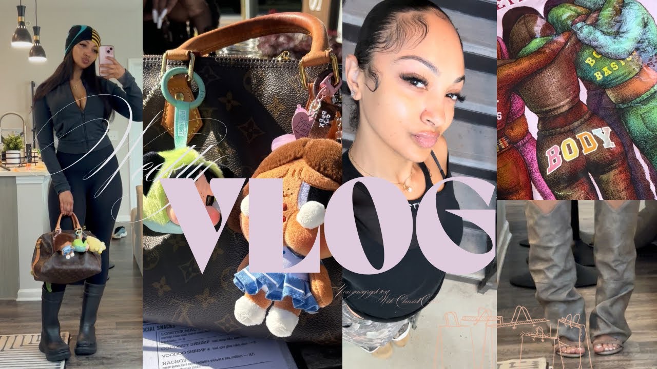 VLOG: BODY BY RAVEN SET+ LOTS OF PACKAGES + SOLO DATES+ RUN ERRANDS W ME+ BEAUTY MAINTENANCE+MORE