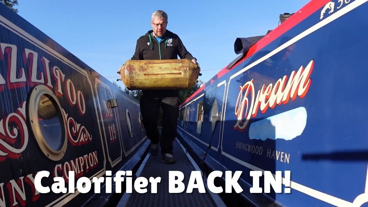 Reconnecting the water system in our narrowboat