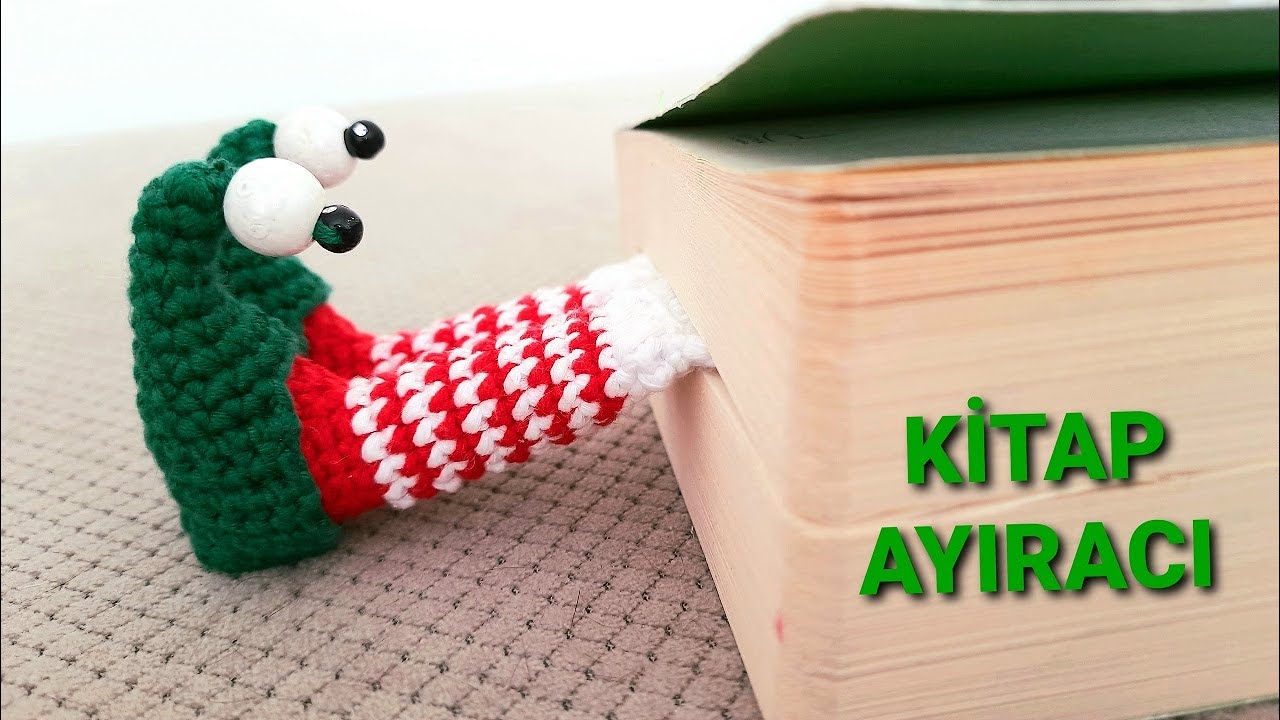 AMİGURUMİ ÖRGÜ ÇARIKLI AYAKLAR KİTAP AYIRACI :) | HOW TO KNIT BOOK SEPERATOR | Separador de páginas