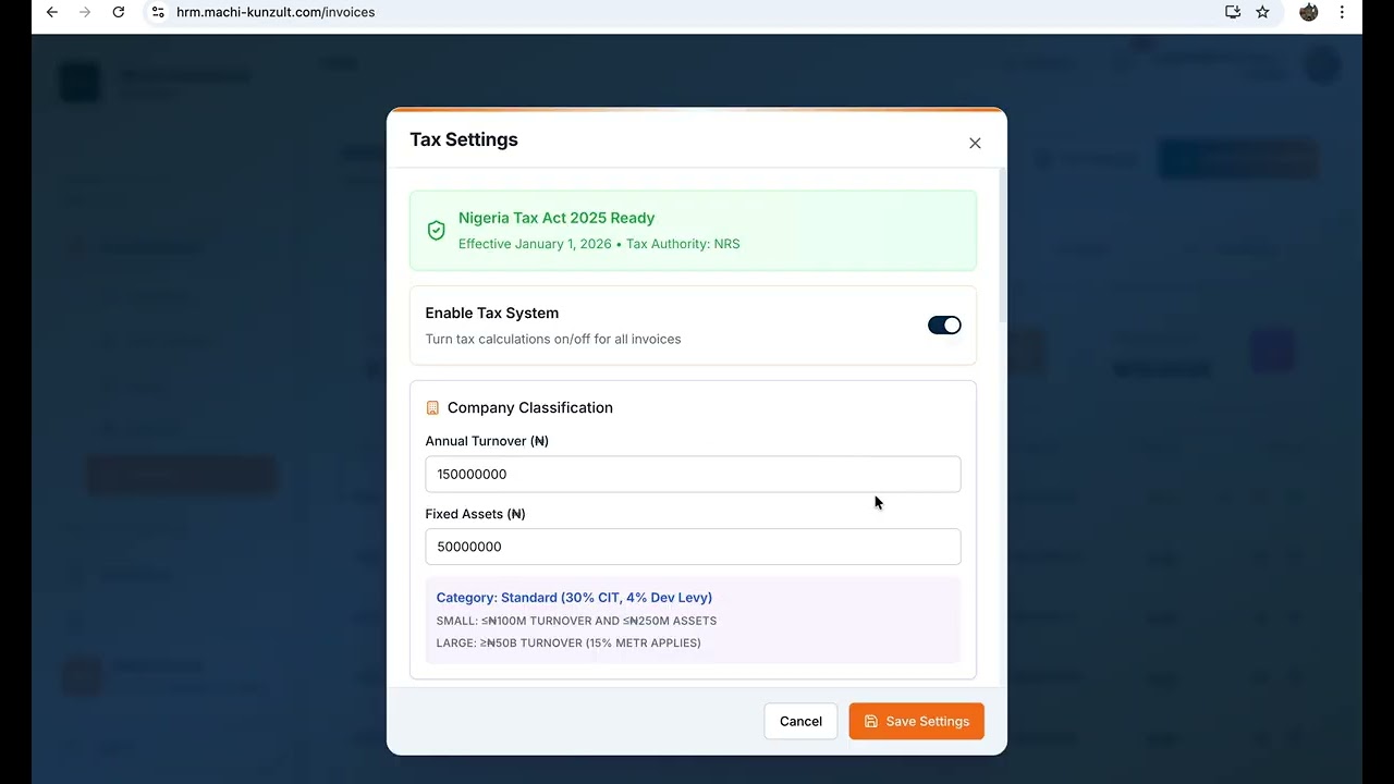 Client/Project Invoice Generation