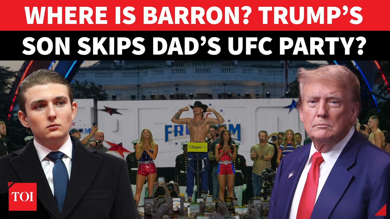 Barron No-Show? Trump's FAVOURITE SON 'Missing' From Guest List At White House UFC Night
