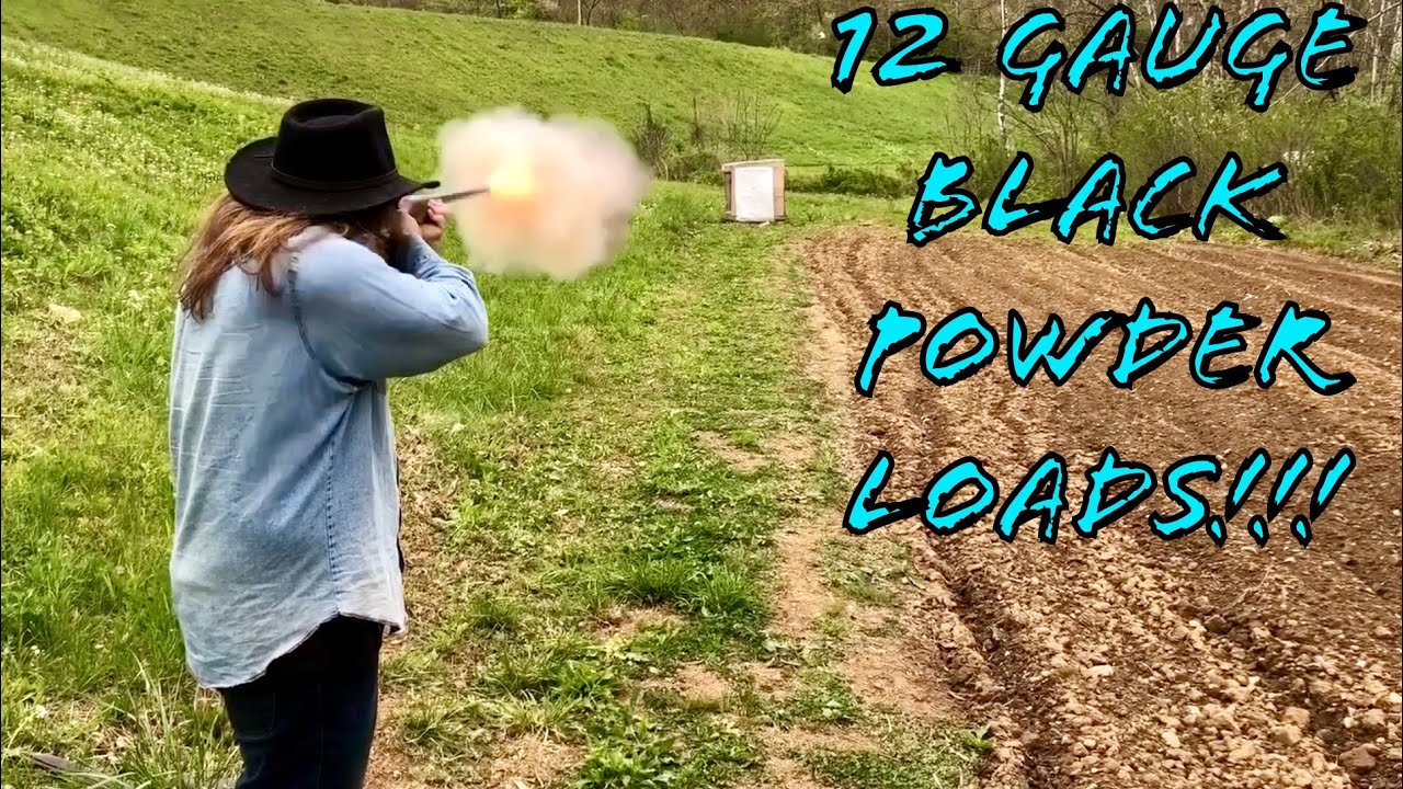 12 Gauge Black Powder Hunting Loads Range Testing!