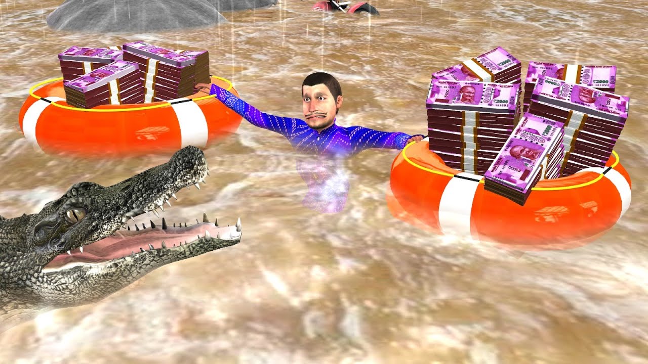 Flood Water Money Rescue Hindi Moral Stories Hindi Kahani Bedtime Stories Hindi Stories