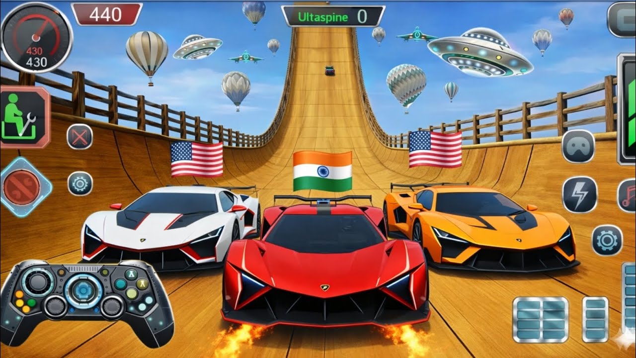 🔥 Mega Ramp Car Stunt Master 🚗💨 | Impossible GT Car Stunts 3D | GT Car Racing Android Gameplay