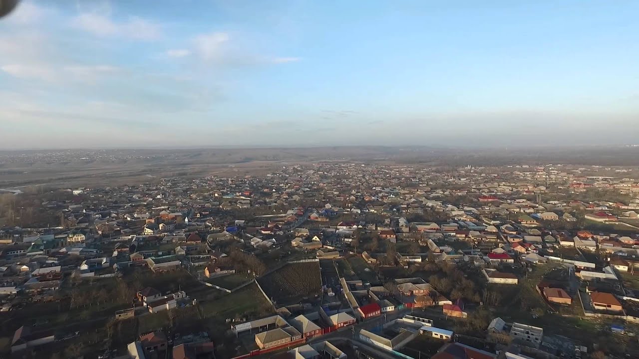 Алхан-Юрт.19/01/2016 год.С высоты птичьего полёта.