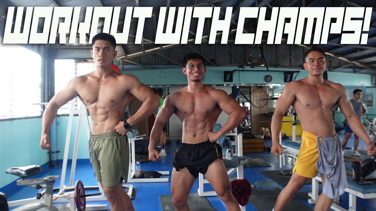 SOLID WORKOUT WITH THE CHAMPS! | NOVICE PHYSIQUE COMPETITORS | GYM DAYO COLLAB