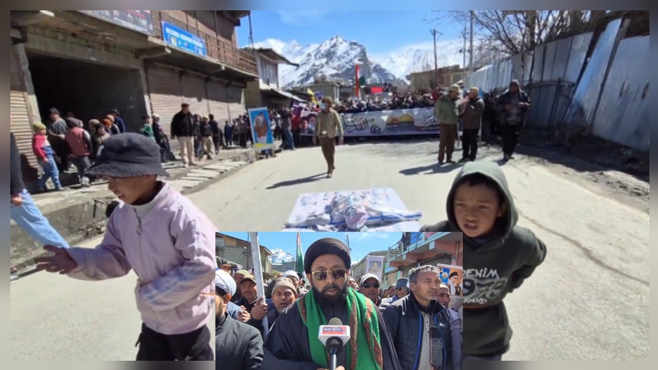 Grand Rally Organized in Sankoo on the Occasion of International Quds Day | Anjuman Inqalab Mehdi 