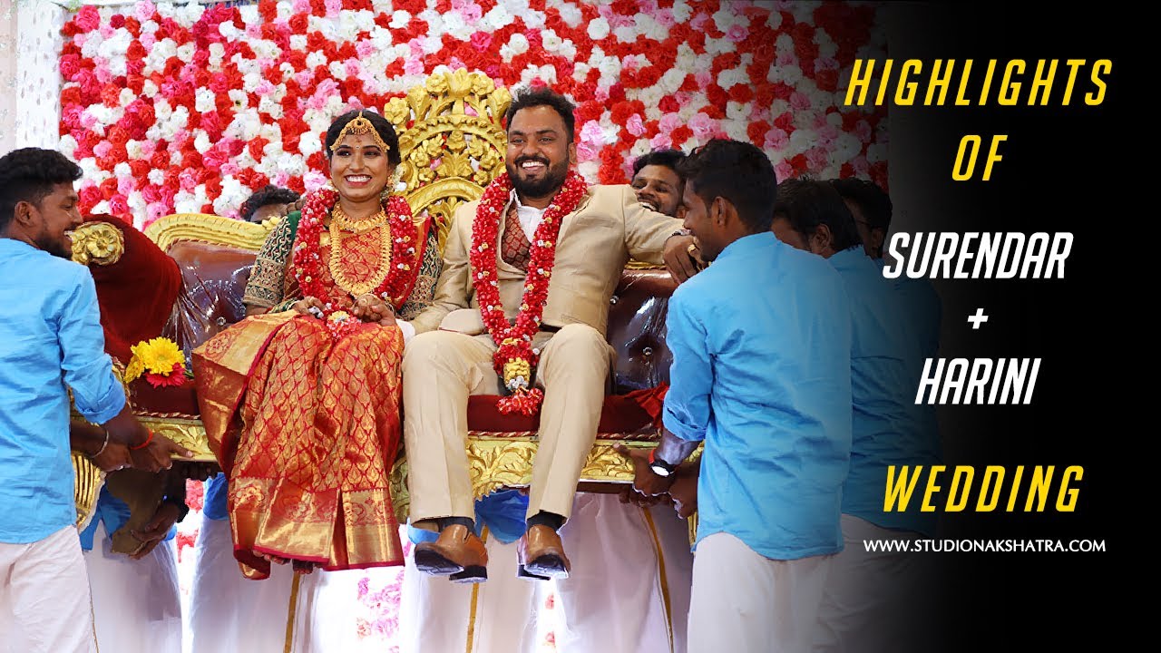 Surendar + Harini | Tamil Wedding Highlights | Trichy | Studio Nakshatra