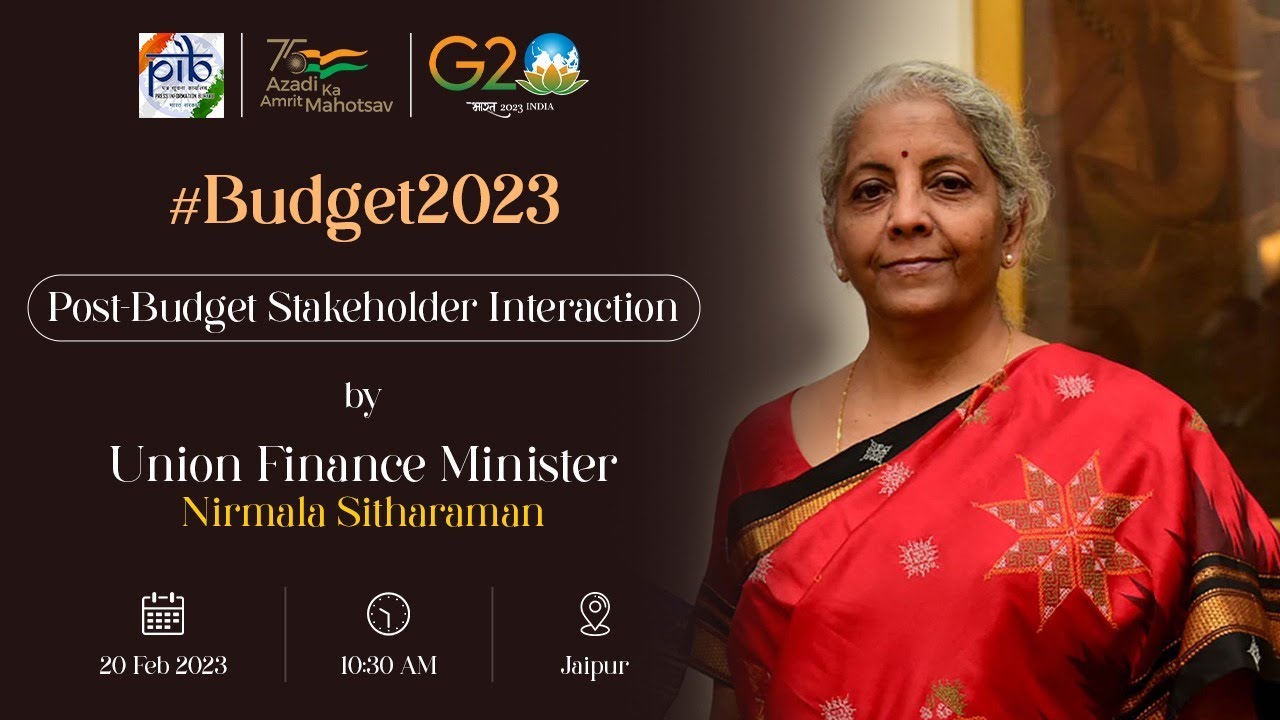 Post-Budget Stakeholder Interaction by Union Finance Minister Nirmala Sitharaman | Jaipur