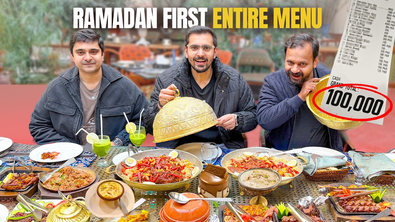 1 LAC Rupees Entire Menu At Desi Restaurant In Lahore ft. Masalawala