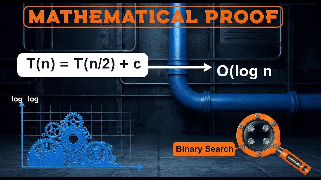 Binary Search time complexity || O(log n) Mathematical Proof