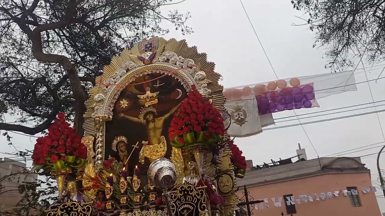 Llegada del Señor de los Milagros a la iglesia del Carmen de Lima, 18 octubre 2022