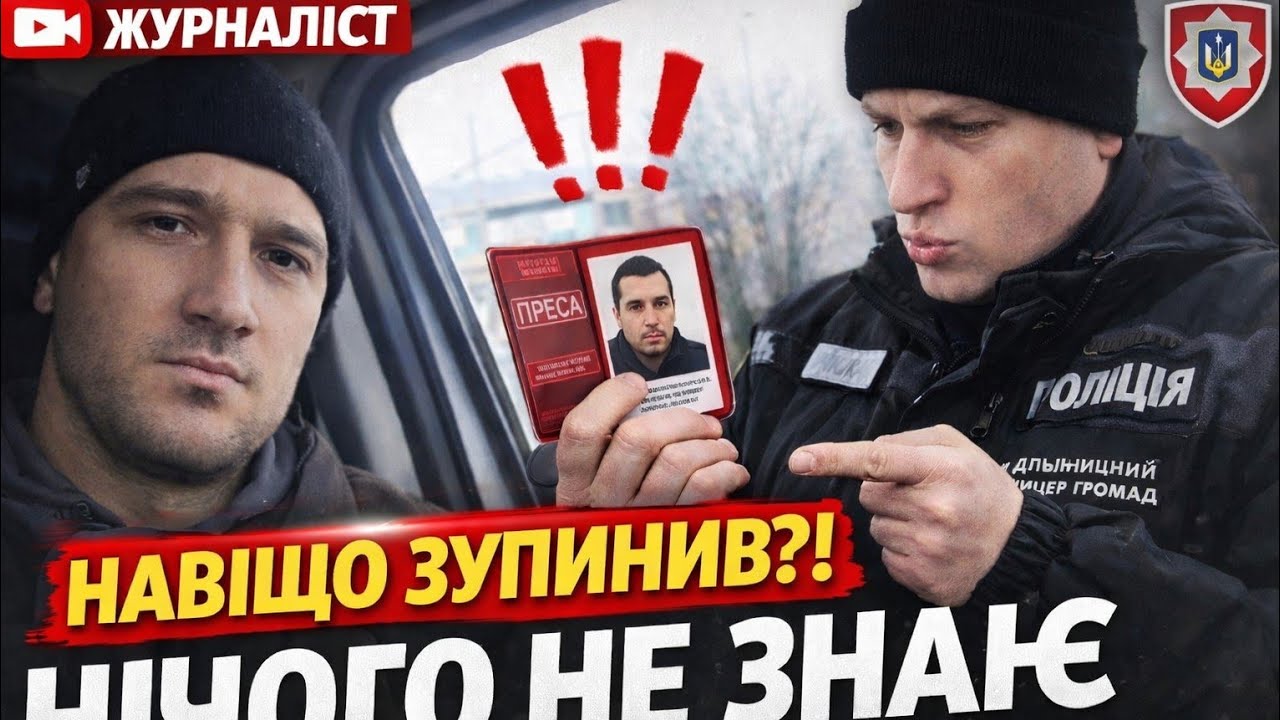 Незаконна зупинка: дільничний не знає ст.35 Закону | Журналіста зупинили без підстав