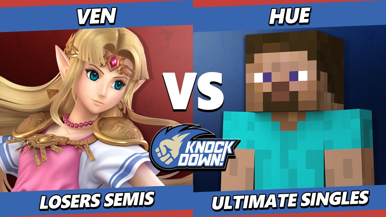Knockdown 79 Losers Semis - Ven (Zelda) Vs. Hue (Steve) Smash Ultimate - SSBU