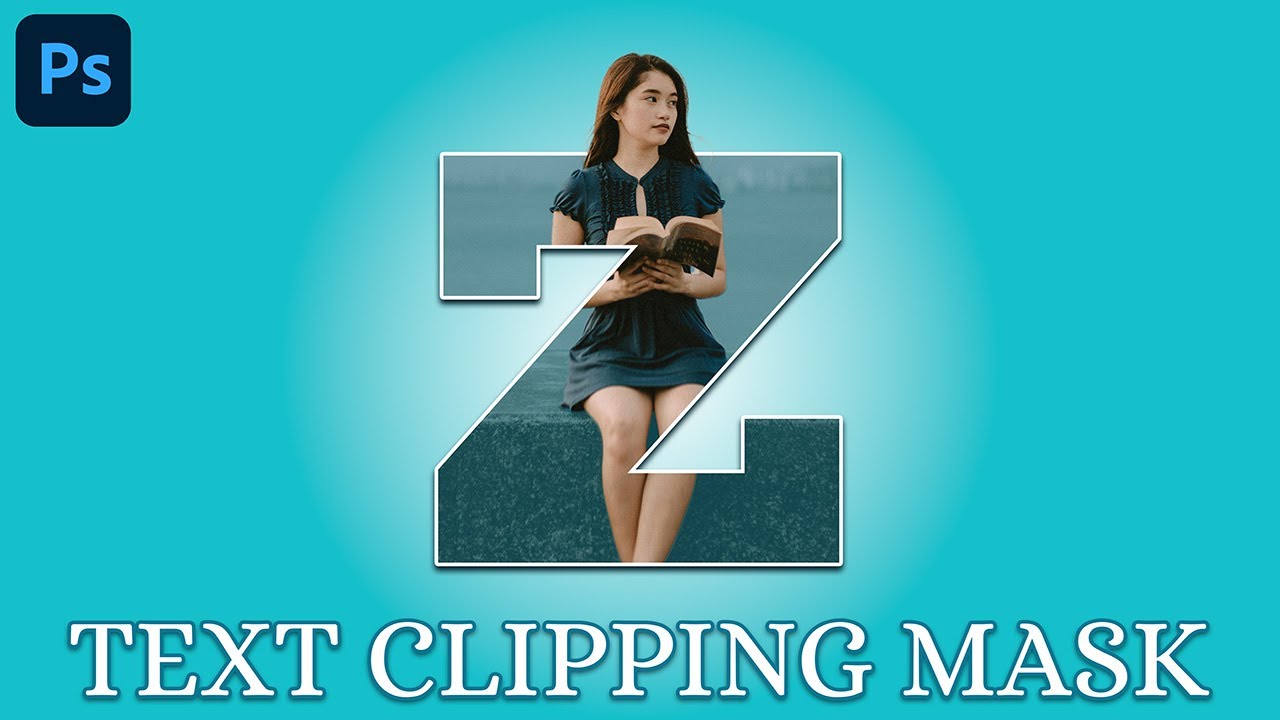 Photoshop Tutorial | Text Clipping Mask Effect in Photoshop | Step-by-Step Tutorial for Text Effect
