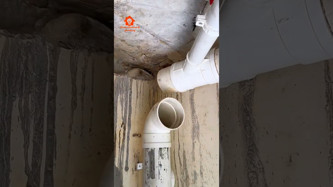 Balcony Drainage Pipe Reconstruction Technology #plumbingwork#constructionsite