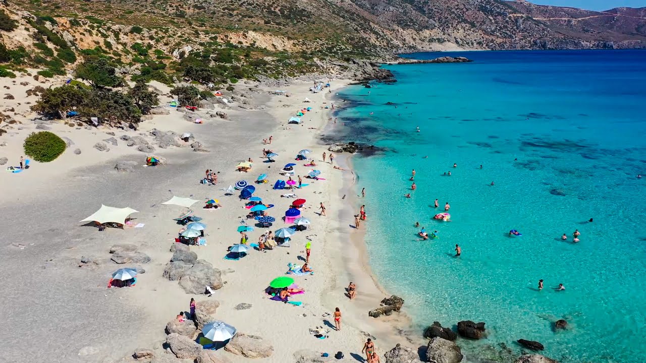 Kedrodasos beach a real hidden gem in Chania Crete Greece 4K
