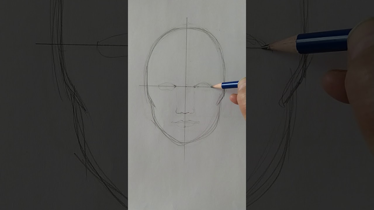 Portrættegning. Proportioner. Del 2