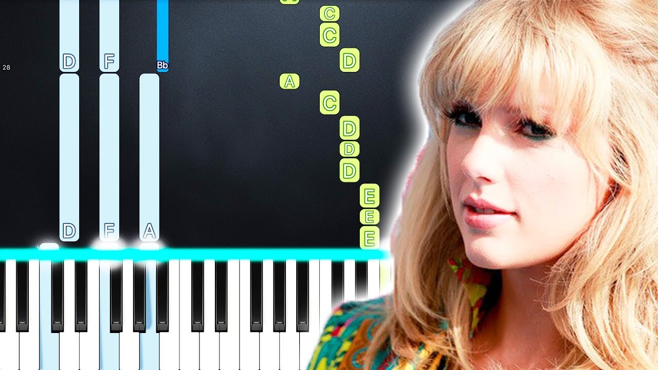 Taylor Swift - I Forgot That You Existed (Piano Tutorial) By MUSICHELP
