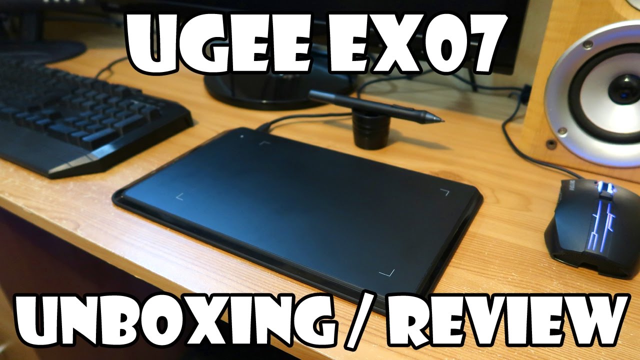 UGEE EX07 Graphics Tablet Unboxing Review!