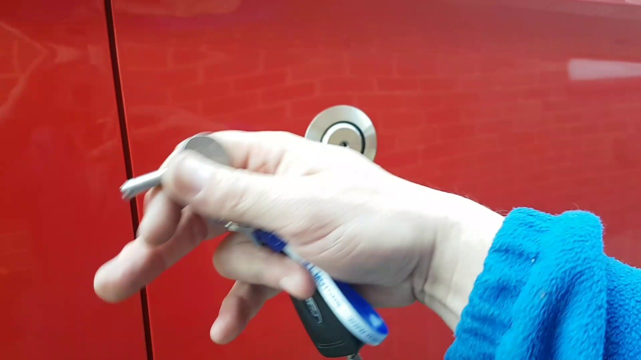 Ford Transit custom high security replacement door lock with electronic modification.