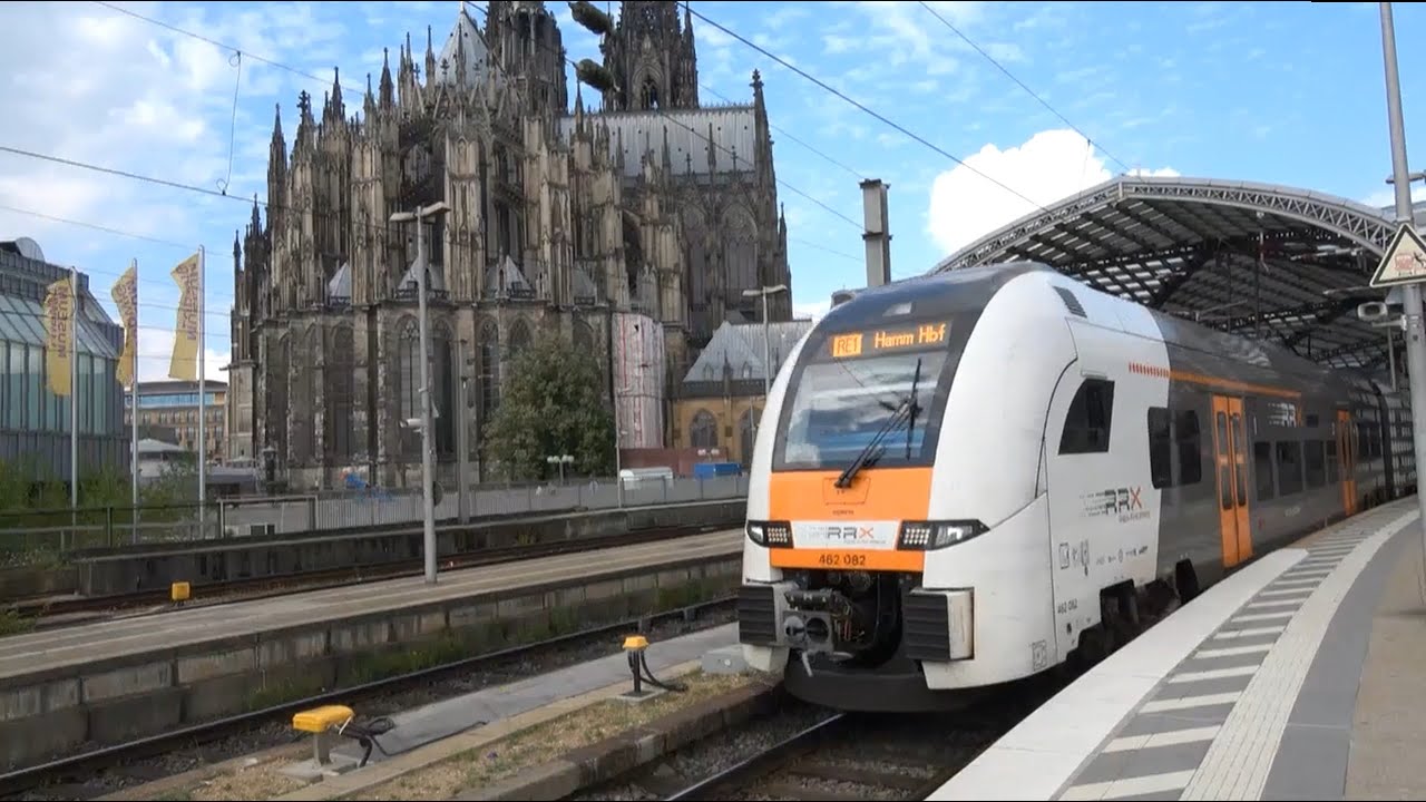 Köln Hauptbahnhof im Juli 2025 mit DB, RRX, National Express, Eurostar... | Bahnvideos J.G.