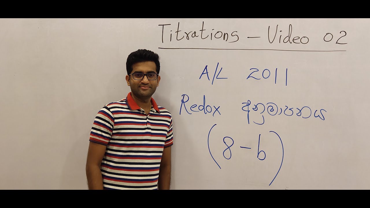 Redox Titrations Essay Questions - Video 02