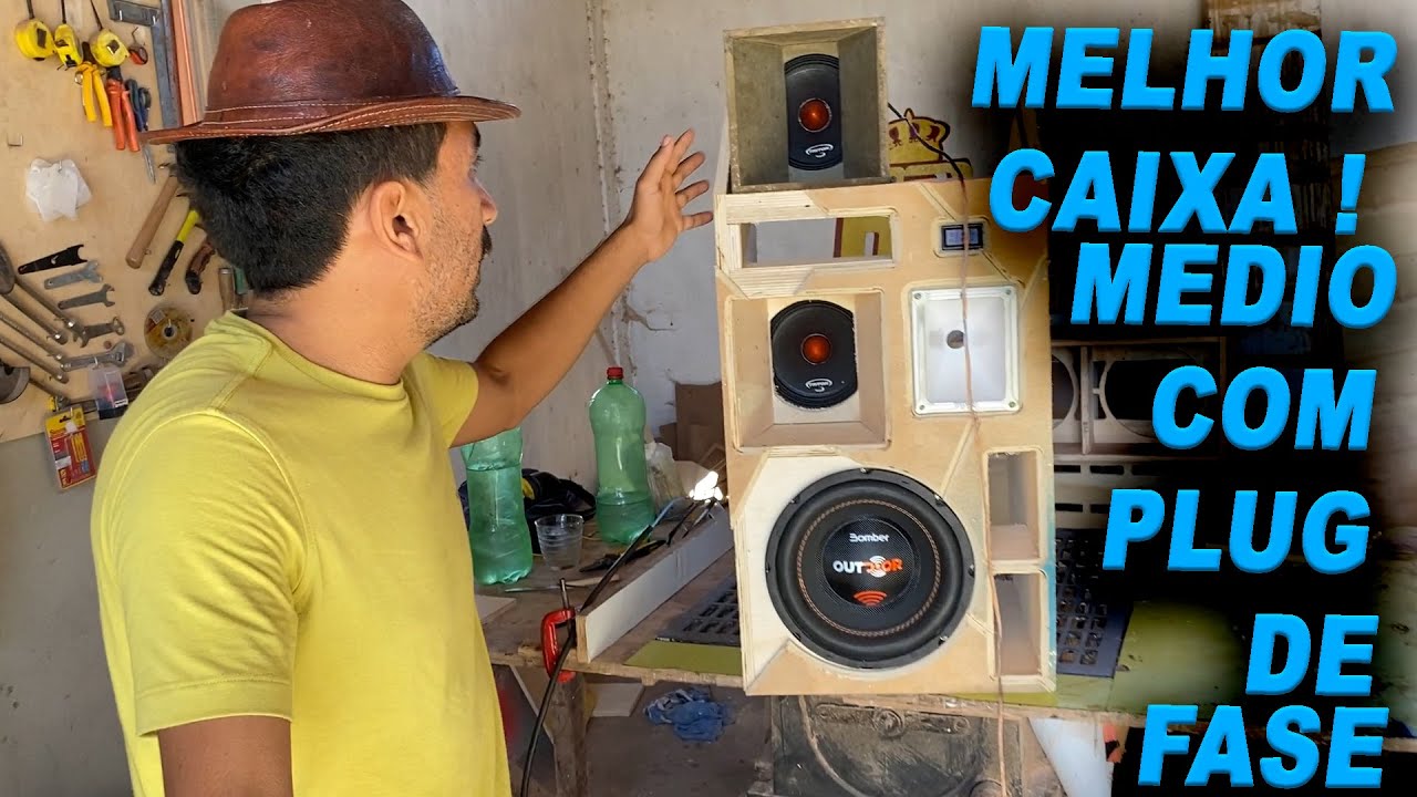 A MELHOR CAIXA PRO MEDIO DE 6 COM PLUG DE FASE / CHIKIM SOM