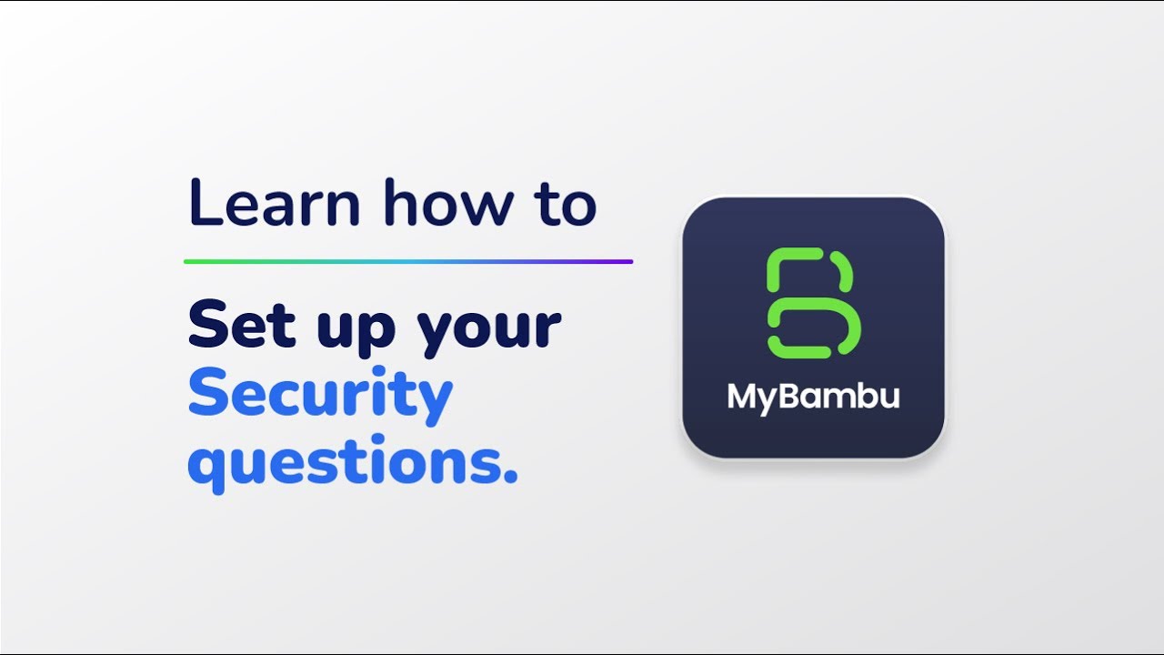 Learn how to set up your security questions