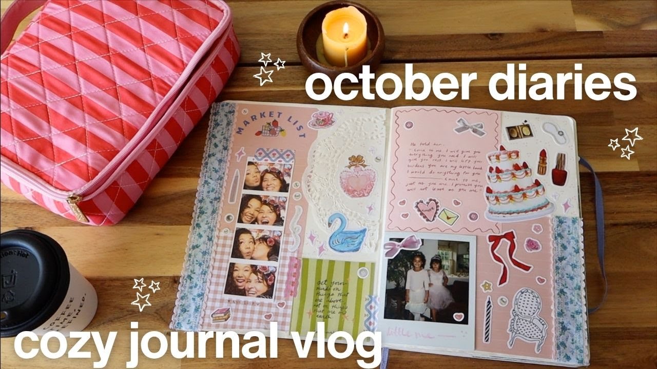 cozy fall junk journal & yap 🍂 junk journal with me!