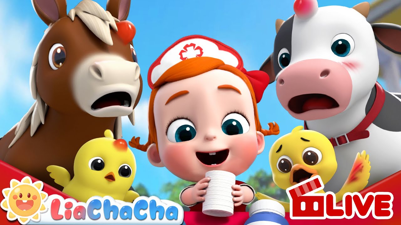 🔴Boo Boo Farm Animals Song | Learn Good Habits for Babies | Nursery Rhyme & Kids Song | LiaChaCha