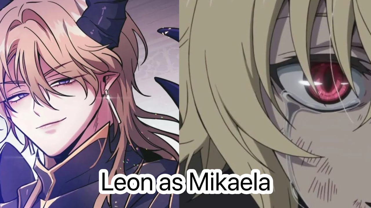 Dark Fall react to Leon as Mikaela Hyakuya || Desc 💕|| Short/ Cringe || Nezuko VR