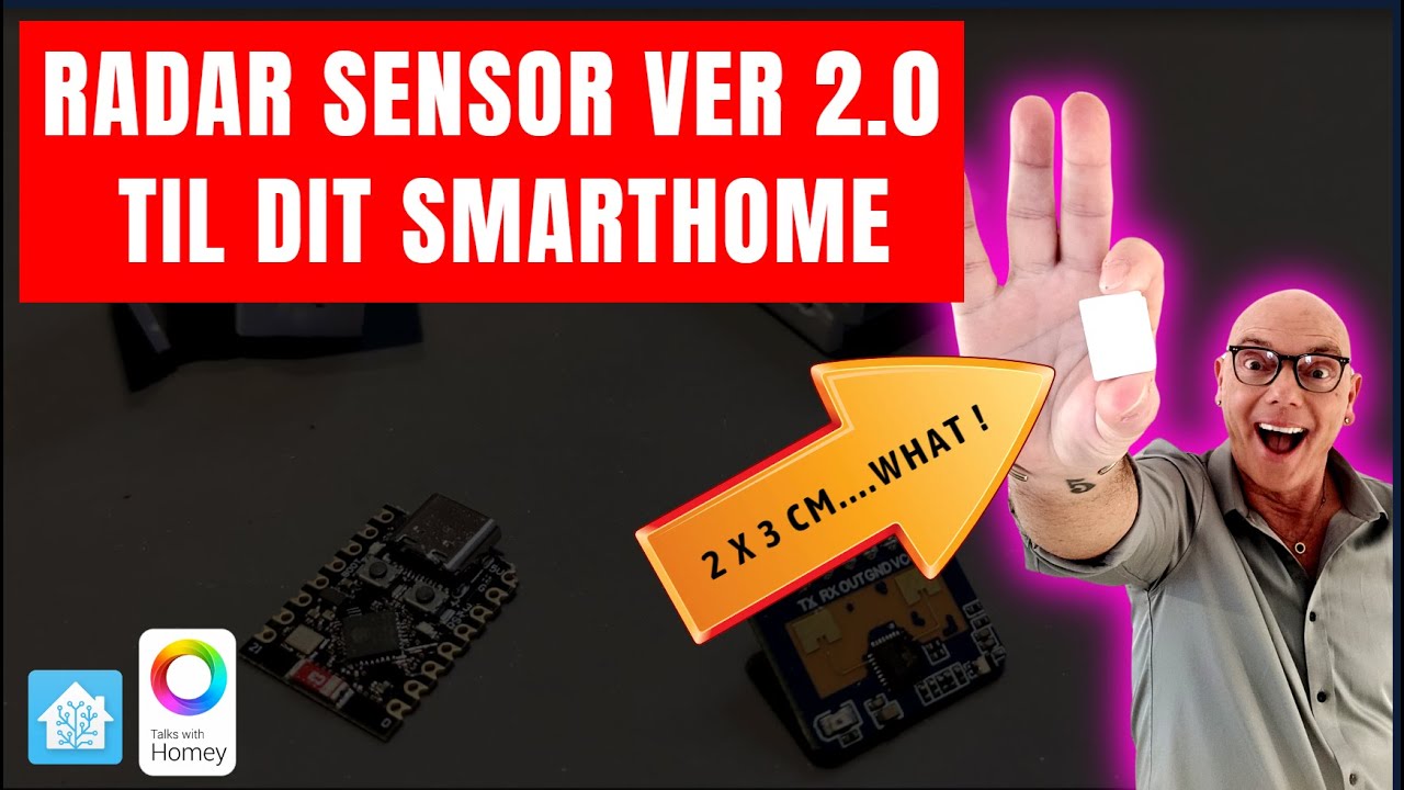Mwave Radar Sensor til din Homey & HA Ver. 2 - Fylder kun 2 X 3 Centimeter med USB-C.....SAY WHAT !!