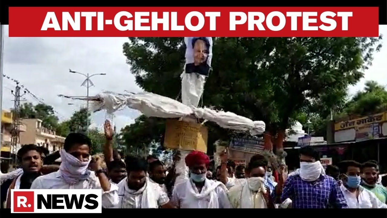 Rajasthan: Protests Against CM Ashok Gehlot Erupt In Ajmer